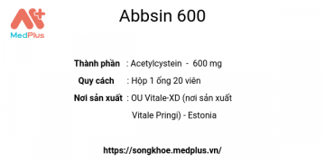 Abbsin 600 - Liều dùng, lưu ý, hướng dẫn sử dụng, tác dụng phụ 131 Abbsin 600