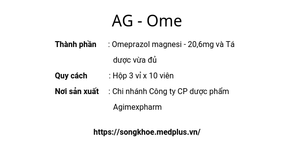 Thuốc AG - Ome