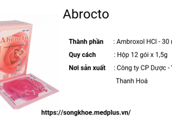 Thuốc Abrocto - Liều dùng & lưu ý, hướng dẫn, tác dụng phụ 131 Thuốc Abrocto