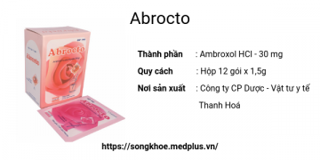Thuốc Abrocto - Liều dùng & lưu ý, hướng dẫn, tác dụng phụ 130 Thuốc Abrocto