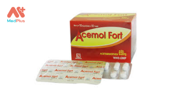 Thuốc Acemol fort : Liều dùng & lưu ý, hướng dẫn sử dụng, tác dụng phụ 128 Acemol fort