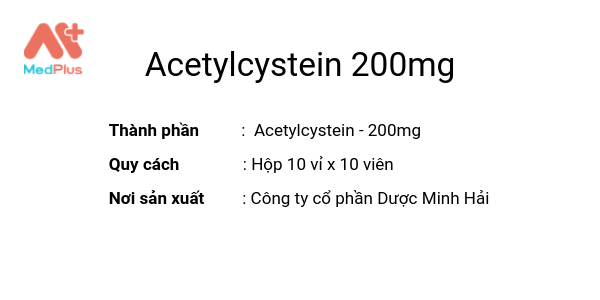 Acetylcystein 200mg (viên)