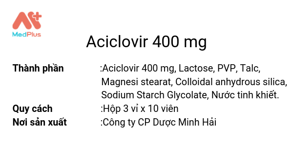 Aciclovir 400 mg