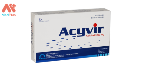 Thuốc Acyvir trị thuỷ đậu
