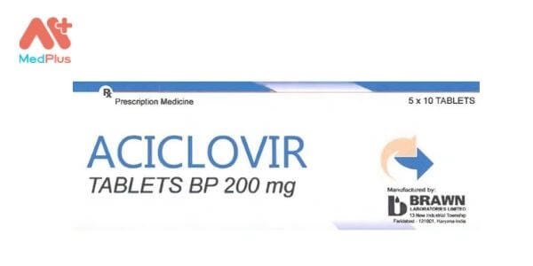Thuốc Aciclovir Tablets BP 200mg