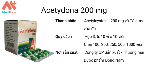 Thuốc Acetydona 200 mg