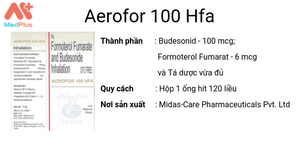 Thuốc Aerofor 100 Hfa