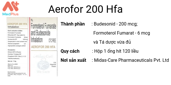 Thuốc Aerofor 200 Hfa