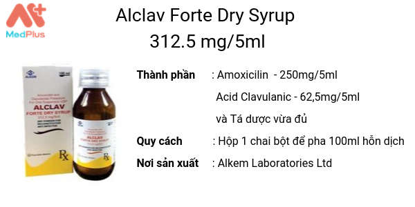 Thuốc Alclav Forte Dry Syrup 312.5 mg/5ml