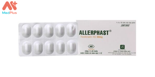 Thuốc Allerphast - Liều dùng, lưu ý, hướng dẫn, tác dụng phụ 128 Thuốc Allerphast