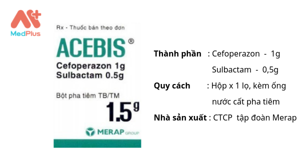 Thuốc tiêm Acebis 1,5 g