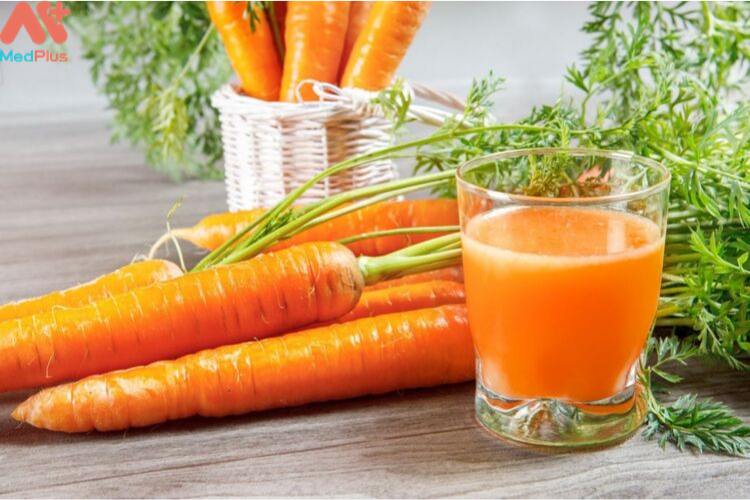 Cà rốt giàu dưỡng chất vitamin A giúp cơ thể dễ thụ thai