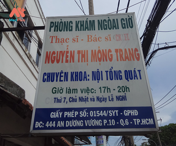 Phòng khám Nội tổng hợp - ThS.BS.CKII Nguyễn Thị Mộng Trang