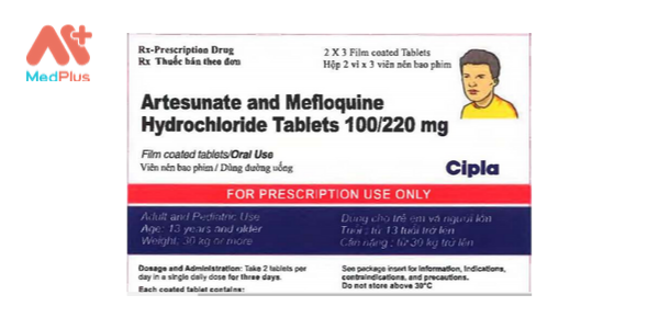 Artesunate and Mefloquine Hydrochloride Tablets 100/220 mg