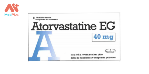 Thuốc Atorvastatine EG 40mg - Liều dùng, lưu ý, hướng dẫn, tác dụng phụ - Medplus.vn