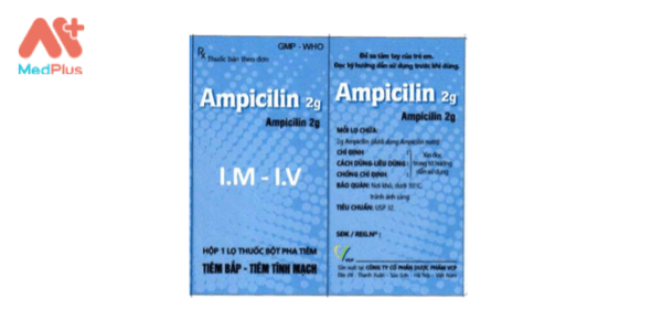 Thuốc Ampicilin 2g