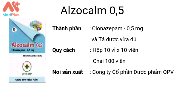Thuốc Alzocalm 0,5