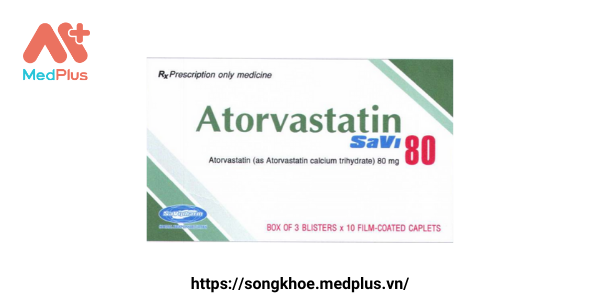 Thuốc Atorvastatin SaVi 80