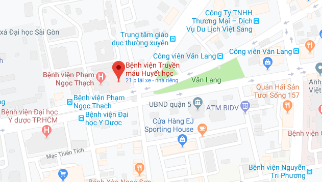 Địa chỉ bệnh viện truyền máu huyết học