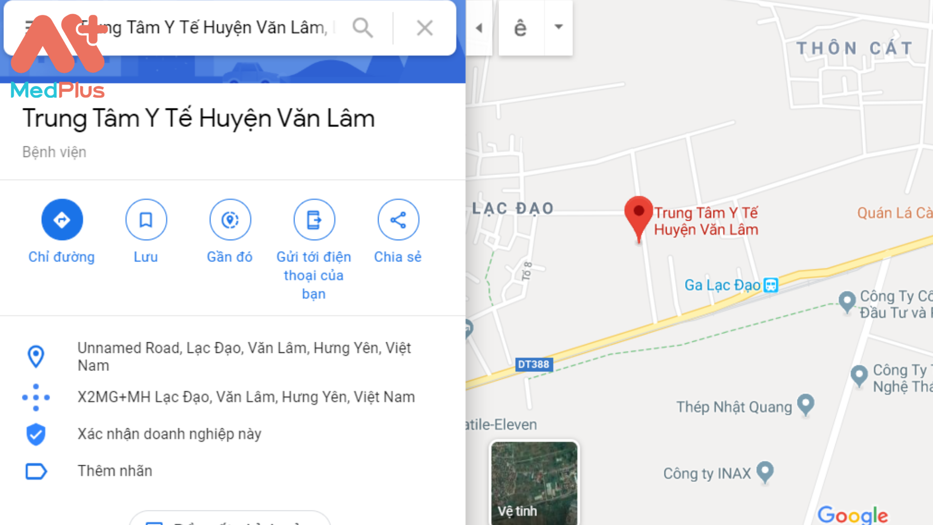 Địa chỉ bệnh viện huyện Văn Lâm