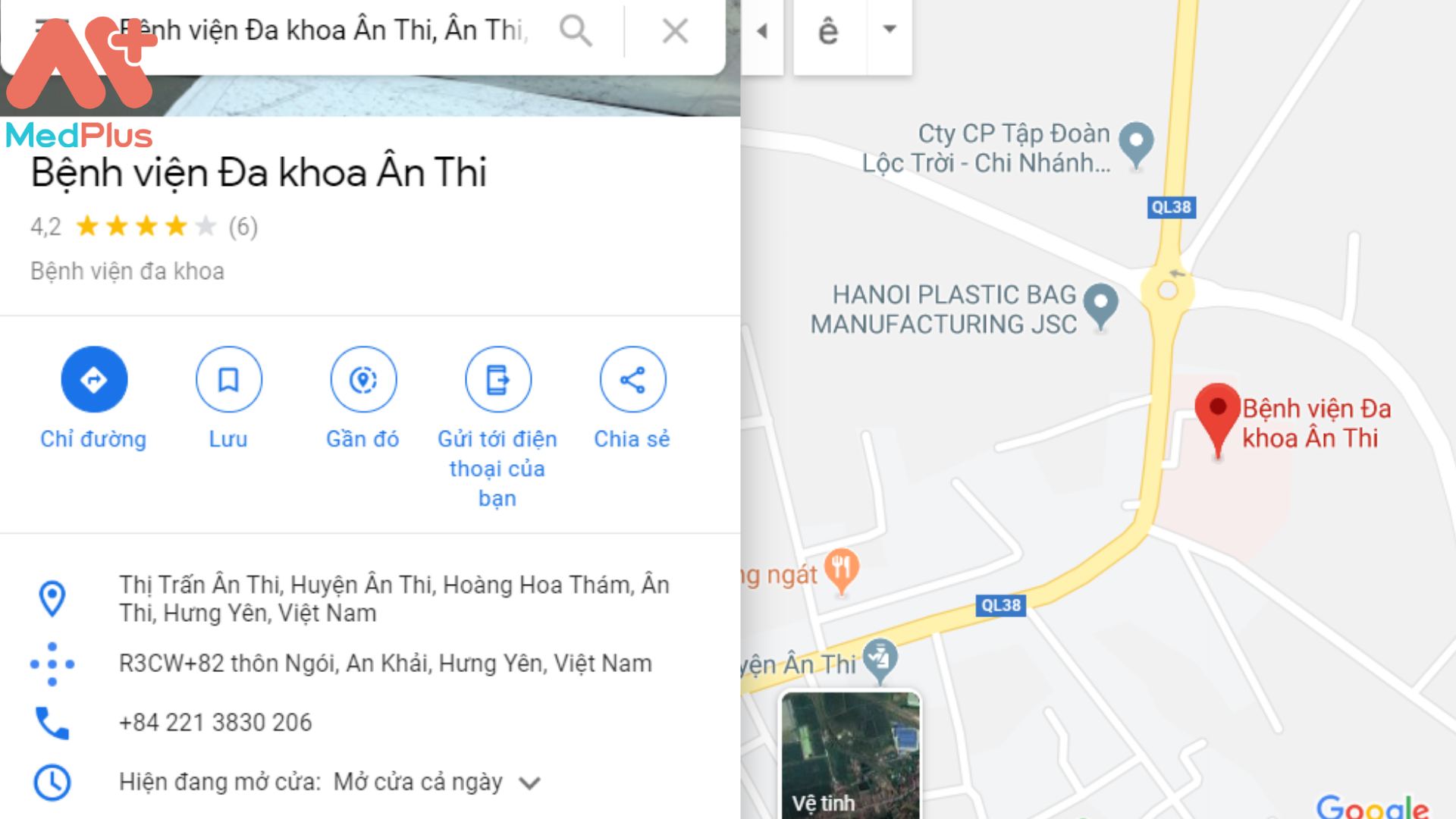 Địa chỉ bệnh viện huyện Ân Thi