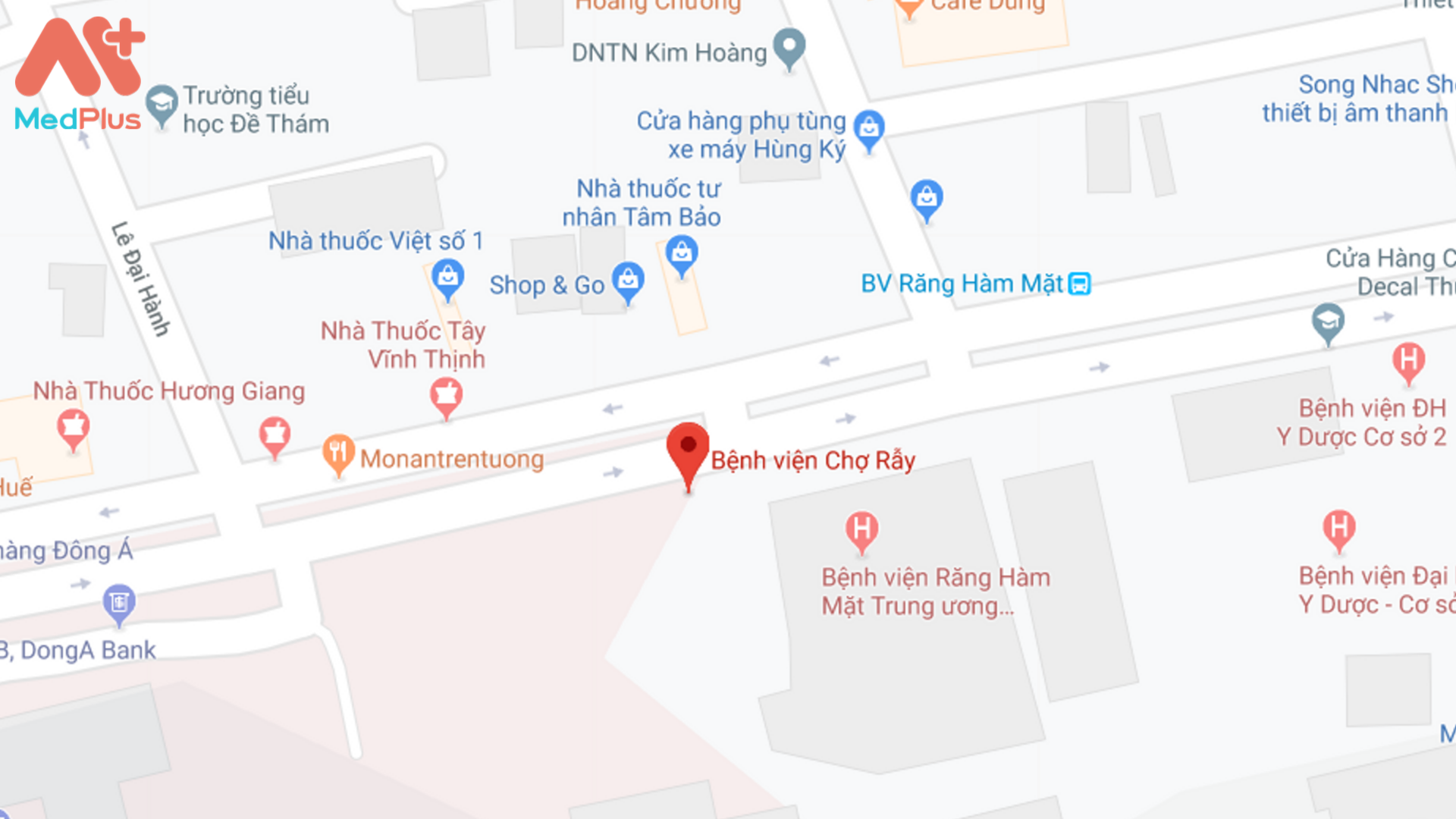 Địa chỉ Bệnh viện Chợ Rẫy trên Google Maps