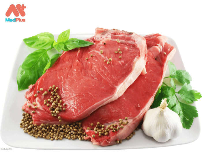 Thịt đỏ được xem là một trong những thực phẩm bà bầu nên ăn trong 40 tuần mang thai.