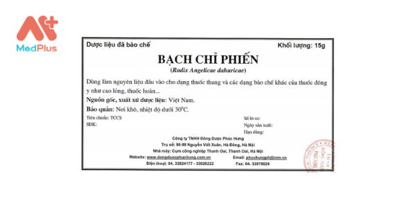 Bạch chỉ phiến