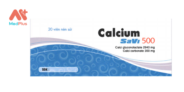 Thuốc Calcium SaVi 500: Liều dùng & lưu ý, hướng dẫn sử dụng, tác dụng phụ 128 Calcium SaVi 500
