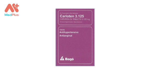 Thuốc Carloten 3.125 - Liều dùng, lưu ý, hướng dẫn, tác dụng phụ 128 Carloten 3.125