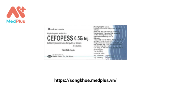 Thuốc Cefopess 0,5g Inj.