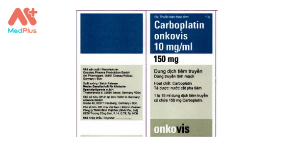 Thuốc Carboplatin Onkovis 10 mg/ml : Liều dùng & lưu ý, hướng dẫn sử dụng, tác dụng phụ 128 Thuốc Carboplatin Onkovis 10 mg/ml
