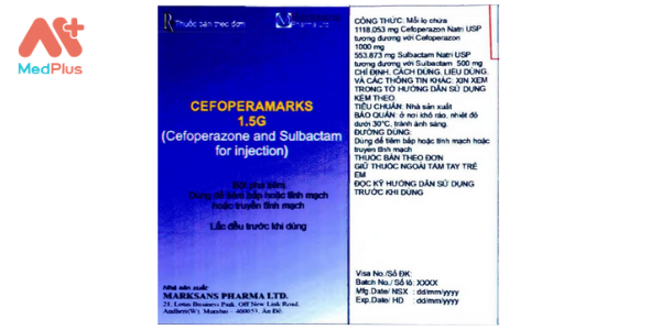 Thuốc Cefoperamark-S 1.5g