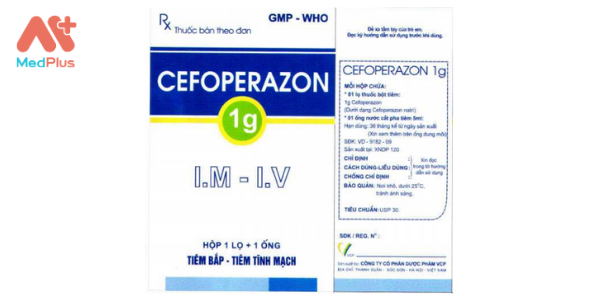 Thuốc Cefoperazon 1g
