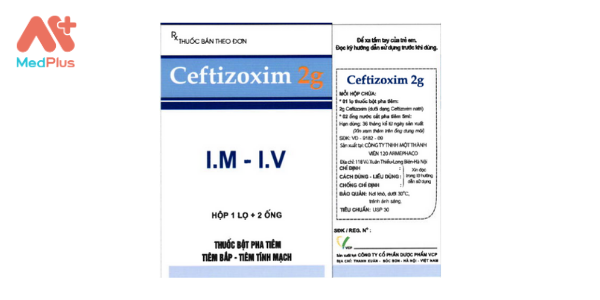 Thuốc Ceftizoxim 2g