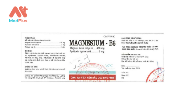 Thuốc Magnesium - B6