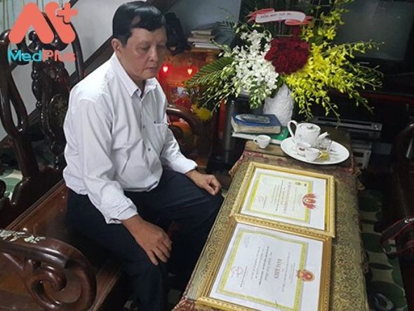 Lương y Nguyễn Đình Khánh hiện đang là chủ tịch hội Đông y quận Thanh Khê