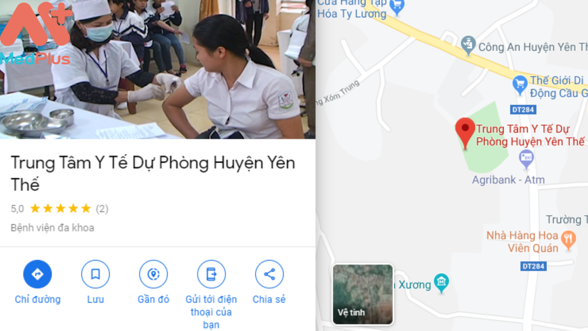 Địa chỉ trung tâm Y tế huyện Yên Thế