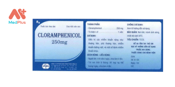 thuốc Cloramphenicol 250 mg