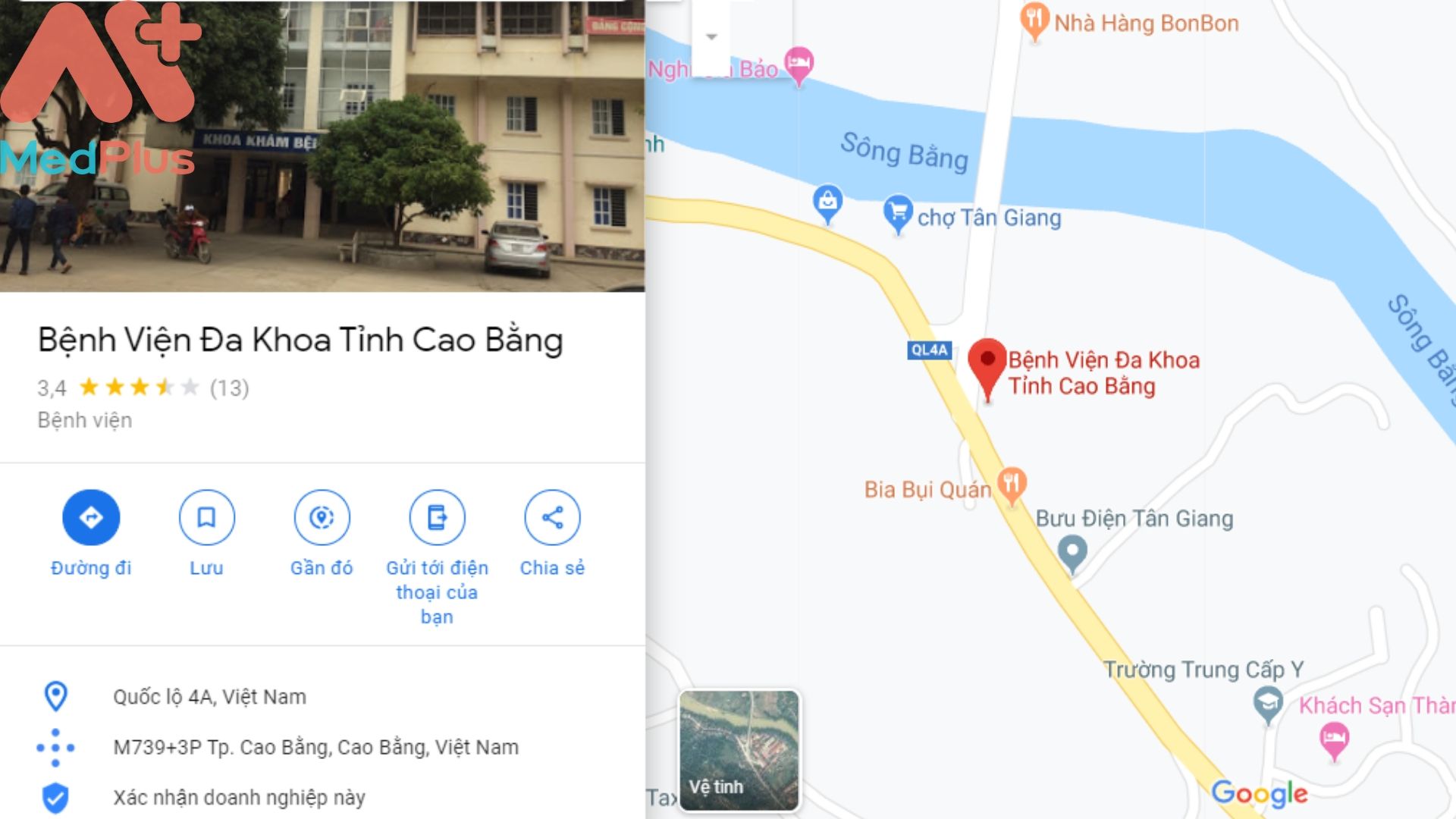 Địa chỉ bệnh viện Đa khoa tỉnh cao Bằng