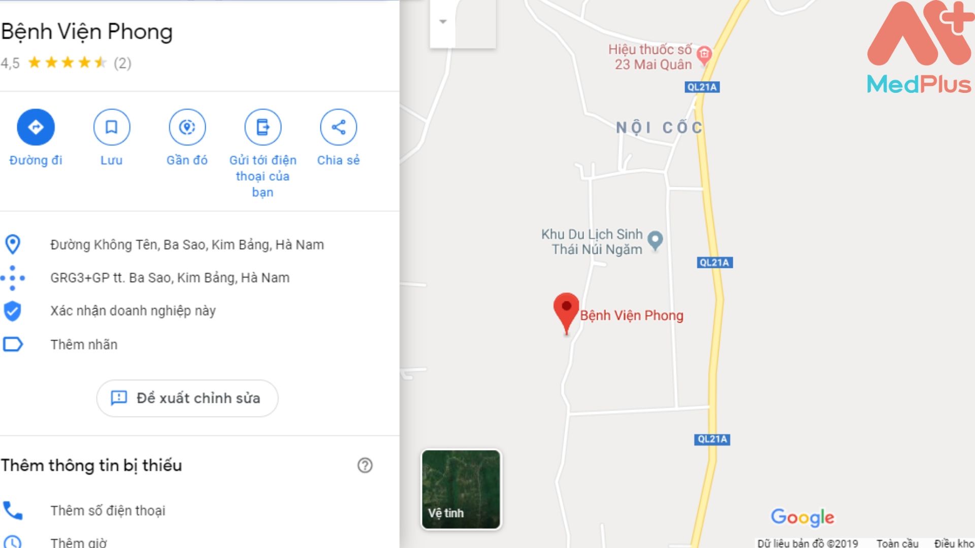 Địa chỉ Bệnh viện Phong Hà Nam