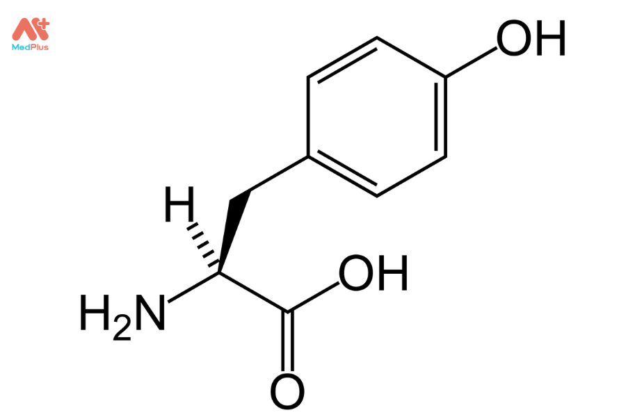 Công thức cấu trúc hóa học của L-tyrosine
