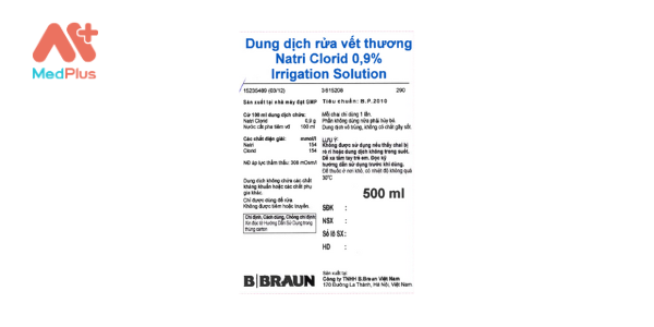 Dung dịch rửa vết thương Natri clorid