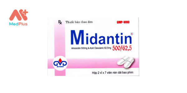 Thuốc Midantin 500/62.5: Liều dùng, lưu ý, hướng dẫn sử dụng, tác dụng phụ 128 Midantin 500_62.5