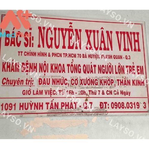 Phòng khám Nội tổng hợp - BS Nguyễn Xuân Vinh