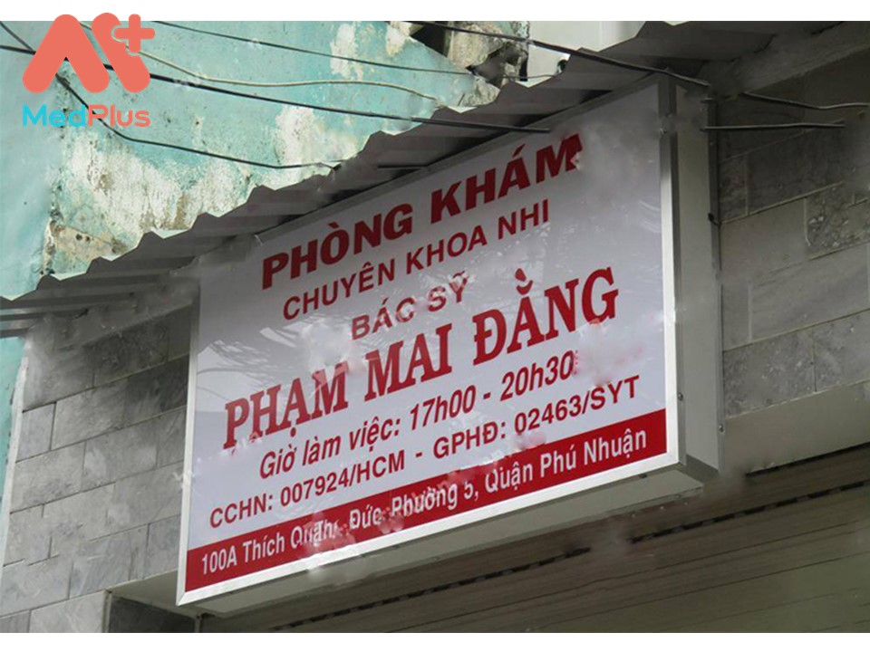 Phòng khám nhi bác sĩ Phạm Mai Đằng là địa chỉ đáng tin cậy được nguoif dân trong khu vực tin tưởng