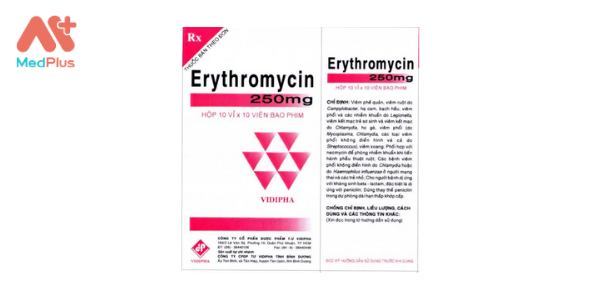 Thuốc Erythromycin 250 mg VIDIPHA