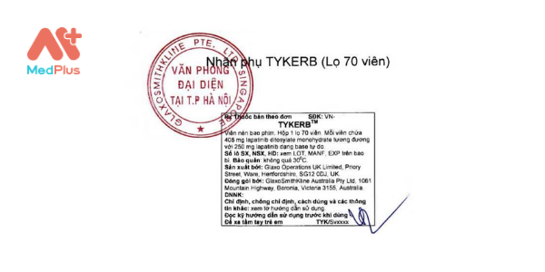 Thuốc Tykerb: Liều dùng & Lưu ý, hướng dẫn sử dụng, tác dụng phụ 127 Thuốc Tykerb