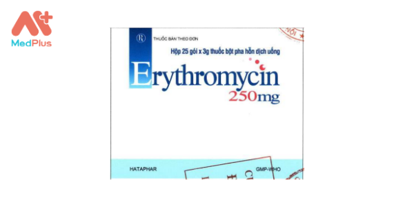 Thuốc bột pha Erythromycin 250 mg