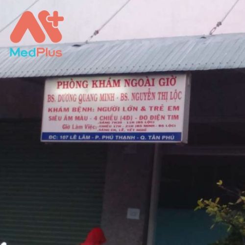 Phòng khám Nội tổng hợp và Siêu âm – BS.CKI. Dương Quang Minh & BS. Nguyễn Thị Lộc - địa chỉ nội soi dạ dày uy tín quận Tân Phú